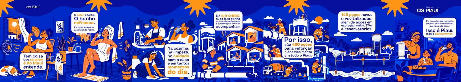Illustrated banner with scenes from Piauí, used in the editorial line.